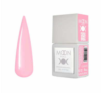 Гель-лак Moon Full Gel Polish Color №CG605, розовый фламинго, 9 мл