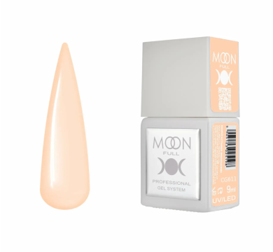 Гель-лак Moon Full Gel Polish Color №CG611, бежево-персиковый, 9 мл