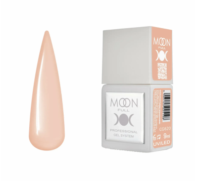 Гель-лак Moon Full Gel Polish Color №CG620, бежевый, 9 мл