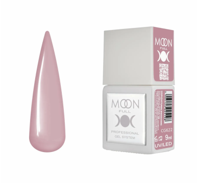 Гель-лак Moon Full Gel Polish Color №CG622, пудрово-розовый, 9 мл