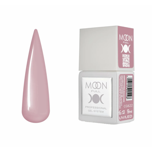 Гель-лак Moon Full Gel Polish Color №CG622, пудрово-рожевий, 9 мл