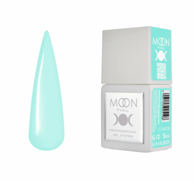 Гель-лак Moon Full Gel Polish Color №CG628, м'ятний, 9 мл