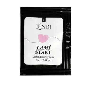 Складник для ламінування брів та вій Lendi Lami Like №1, у саше, 3 мл