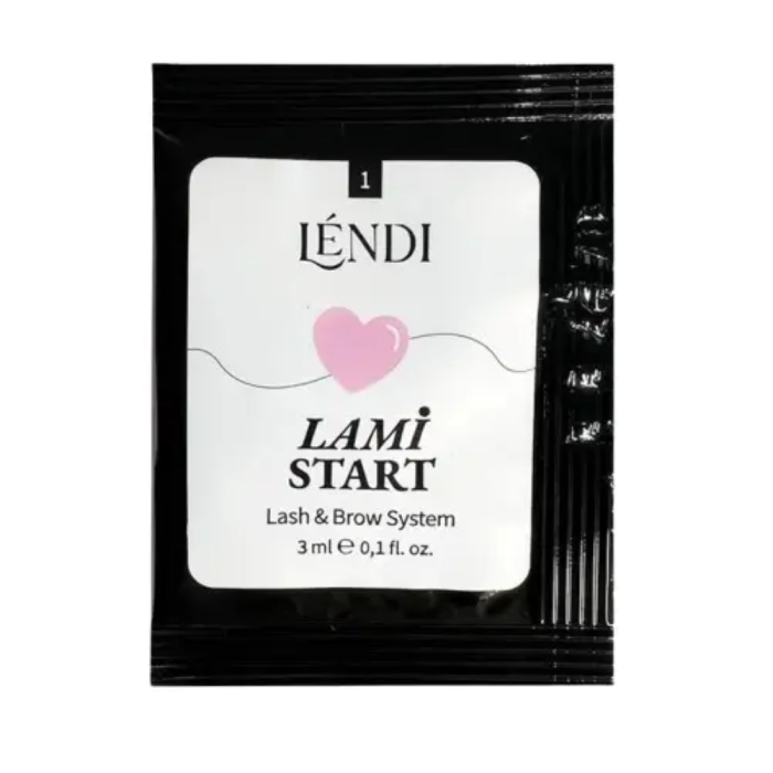 Складник для ламінування брів та вій Lendi Lami Like №1, у саше, 3 мл