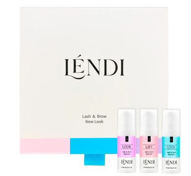 Набор для ламинирования бровей и ресниц Lendi Lash & Brow New Look, 3 состава по 10 мл
