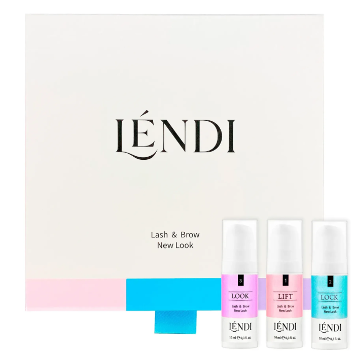 Набір для ламінування брів та вій Lendi Lash & Brow New Look, 3 складники по 10 мл