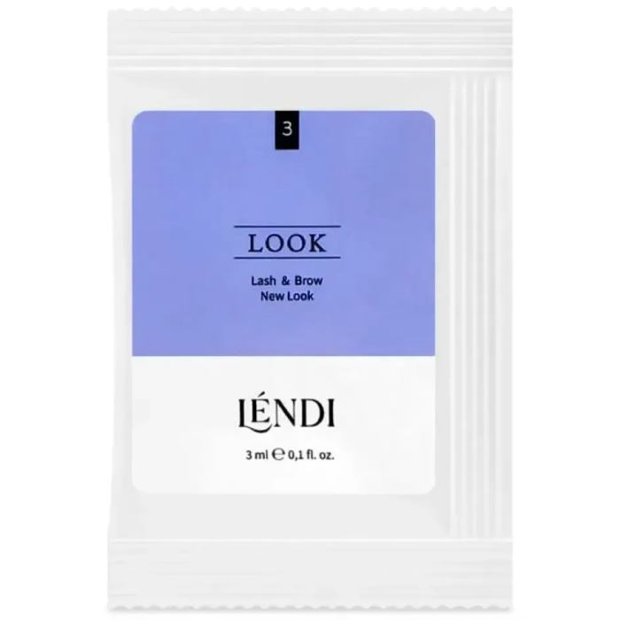 Склад для ламінування брів та вій Lendi Lash & Brow New Look №3, у саше, 3 мл (до 10.2026)