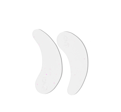 Багаторазові силіконові патчі Lendi Eye Patches, прозорі з блискітками