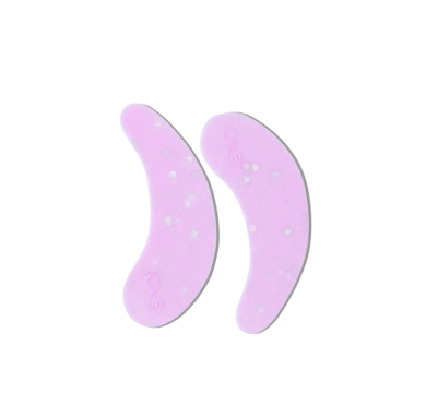Многоразовые силиконовые патчи Lendi Eye Patches, фиолетовые с блестками