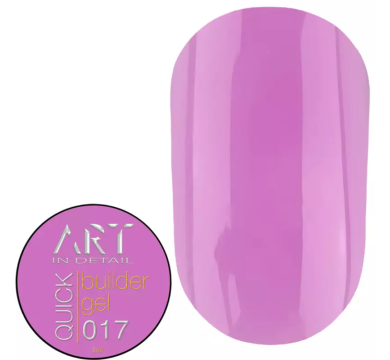 Гель для нарощування ART QUICK Builder Gel №017, яскраво-рожевий, 5 мл