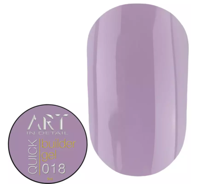 Гель для нарощування ART QUICK Builder Gel №018, ліловий, 5 мл