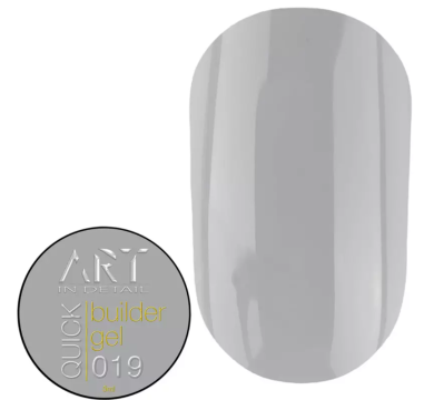 Гель для нарощування ART QUICK Builder Gel №019, сірий, 5 мл