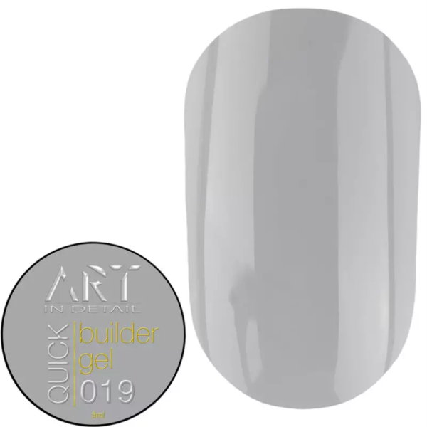 Гель для нарощування ART QUICK Builder Gel №019, сірий, 5 мл