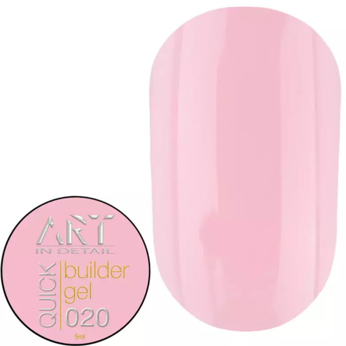 Гель для наращивания ART QUICK Builder Gel №020, нежно-розовый, 5 мл