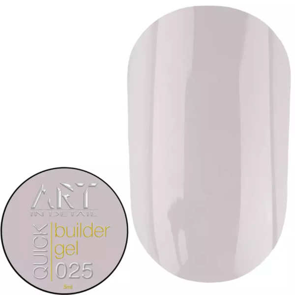 Гель для нарощування ART QUICK Builder Gel №025, молочно-рожевий, 5 мл