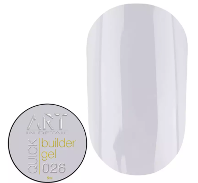 Гель для нарощування ART QUICK Builder Gel №026, лілово-молочний, 5 мл