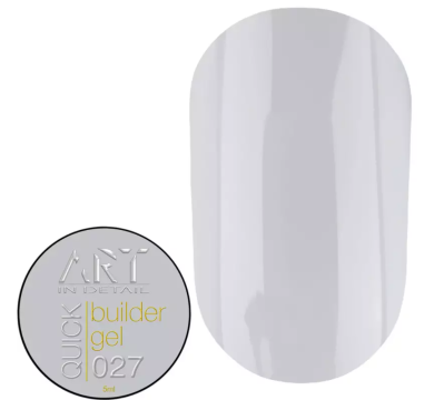 Гель для нарощування ART QUICK Builder Gel №027, молочно-сірий, 5 мл