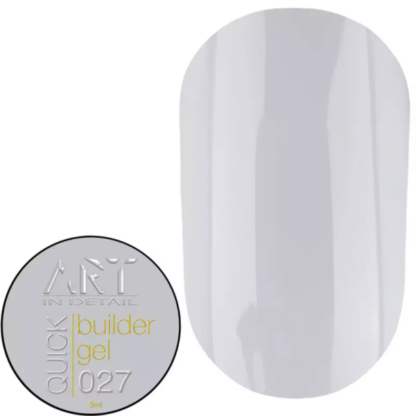 Гель для наращивания ART QUICK Builder Gel №027, молочно-серый, 5 мл
