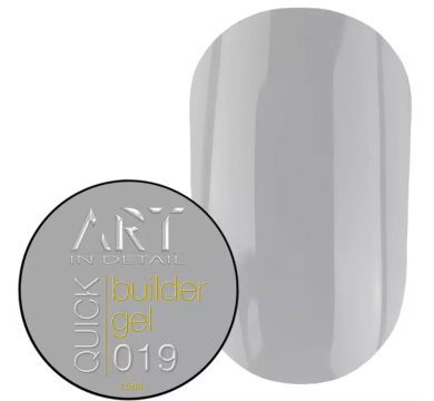 Гель для наращивания ART QUICK Builder Gel №019, серый, 15 мл