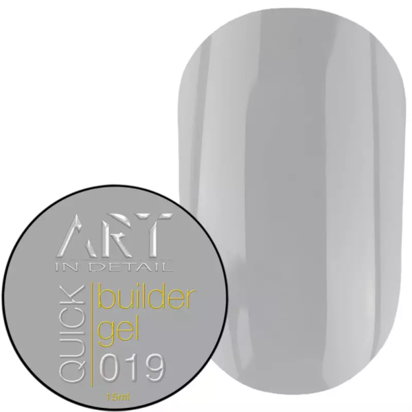Гель для наращивания ART QUICK Builder Gel №019, серый, 15 мл