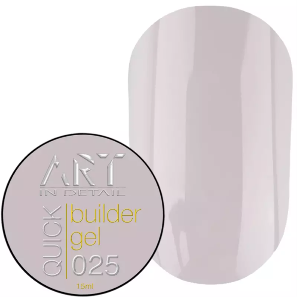 Гель для нарощування ART QUICK Builder Gel №025, молочно-рожевий, 15 мл