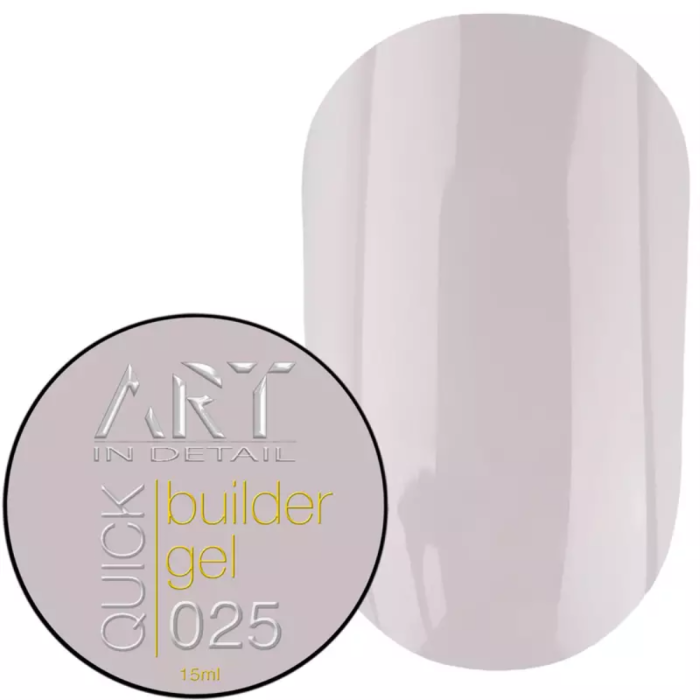 Гель для нарощування ART QUICK Builder Gel №025, молочно-рожевий, 15 мл