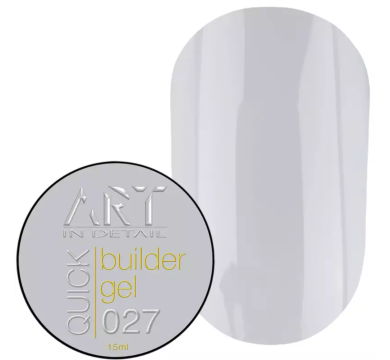 Гель для нарощування ART QUICK Builder Gel №027, молочно-сірий, 15 мл