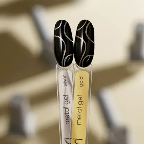 Гель-краска металлическая Valeri Gold Metal Gel New, золотая, 5 мл