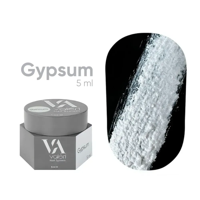 Гель гіпсовий Valeri Gypsum Gel New, білий, 5 мл