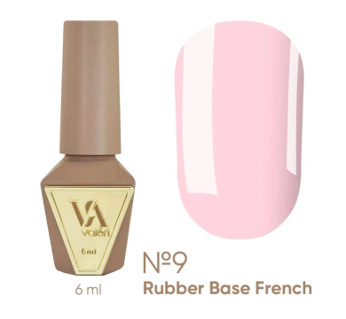 База камуфлююча Valeri Rubber Base French New №009, рожева, 6 мл