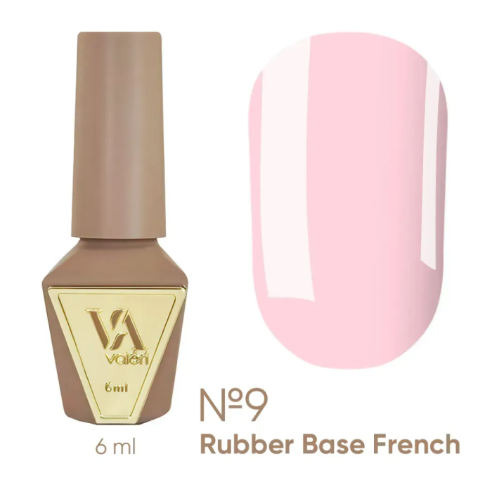 База камуфлирующая Valeri Rubber Base French New №009, розовая, 6 мл