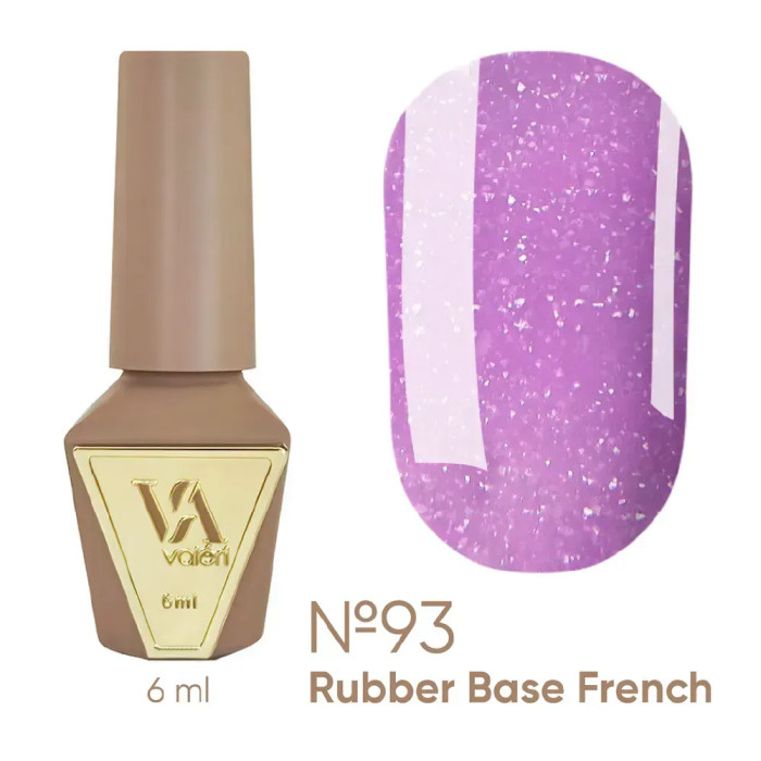 База камуфлююча Valeri Rubber Base French New №093, лілова з шиммером, 6 мл