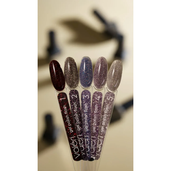 Гель-лак світловідбивний Valeri Gel Polish Flash New №05, кремовий, 6 мл
