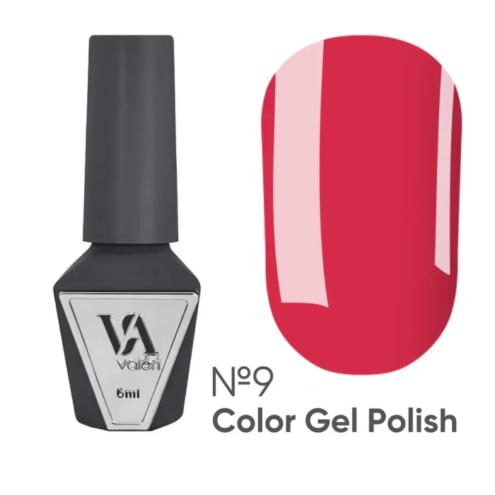Гель-лак Valeri Color New №009, червоний, 6 мл