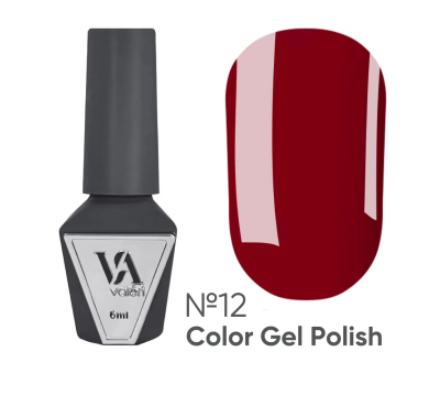 Гель-лак Valeri Color New №012, вишнево-червоний, 6 мл