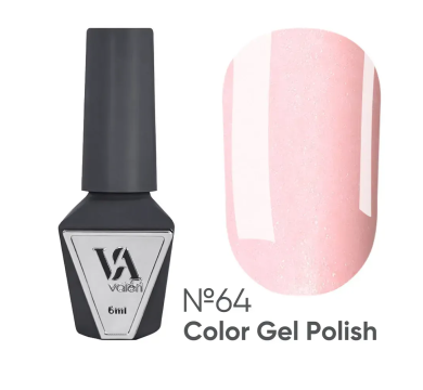 Гель-лак Valeri Color New №064, ніжно-рожева з шиммером, 6 мл