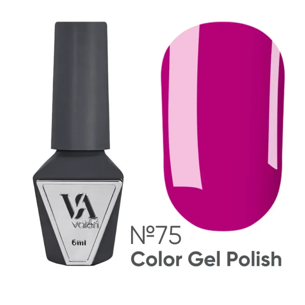 Гель-лак Valeri Color New №075, малиновая фуксия, 6 мл