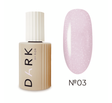 База камуфлирующая DARK Pro Base Opal №03, розовая с опаловым шиммером, 15 мл