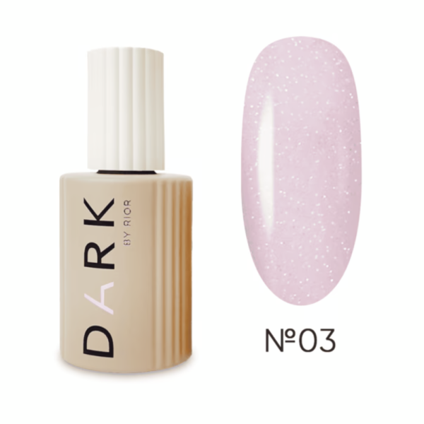 База камуфлююча DARK Pro Base Opal №03, рожева з опаловим шиммером, 15 мл