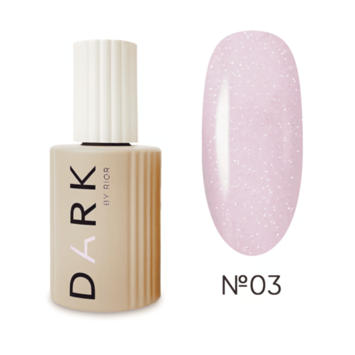 База камуфлирующая DARK Pro Base Opal №03, розовая с опаловым шиммером, 15 мл