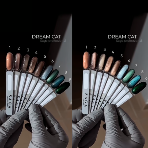 Гель-лак котяче око SAGA Professional Dream Сat №06, синій, 10 мл