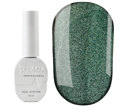 Гель-лак котяче око SAGA Professional Dream Сat №07, зелений, 10 мл
