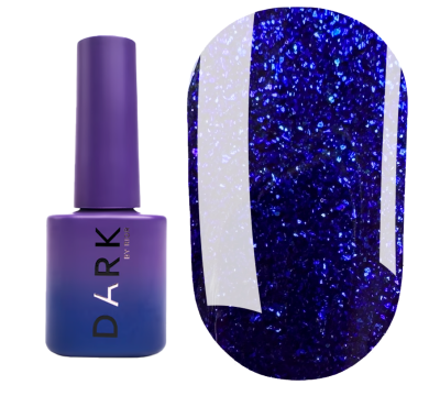 Гель-лак DARK Gel Polish №169, синий с синими блестками, 6 мл