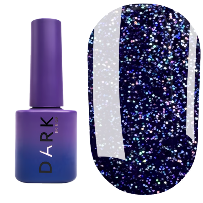 Гель-лак DARK Gel Polish №171, синий с крупным шиммером, 6 мл