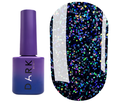Гель-лак DARK Gel Polish №172, темно-синий с крупным шиммером, 6 мл