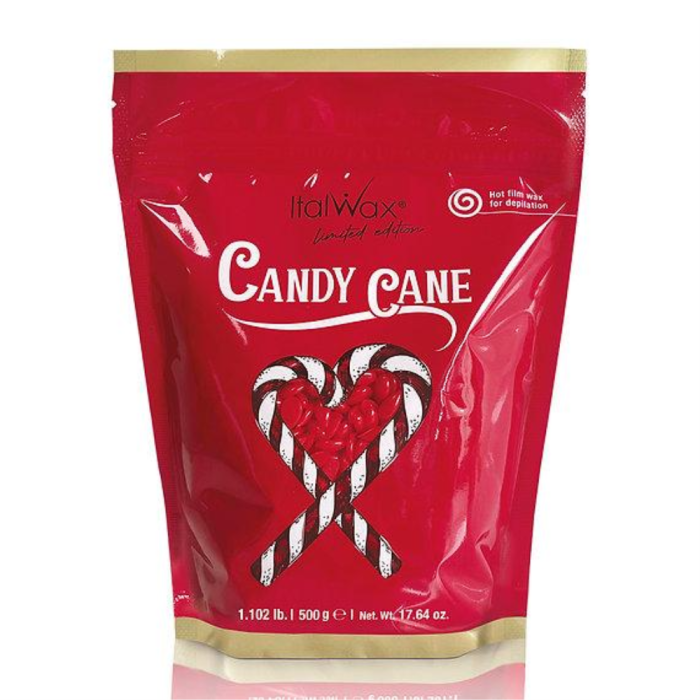 Віск для депіляції гранульований ItalWax Candy Cane, 500 г - цукерка