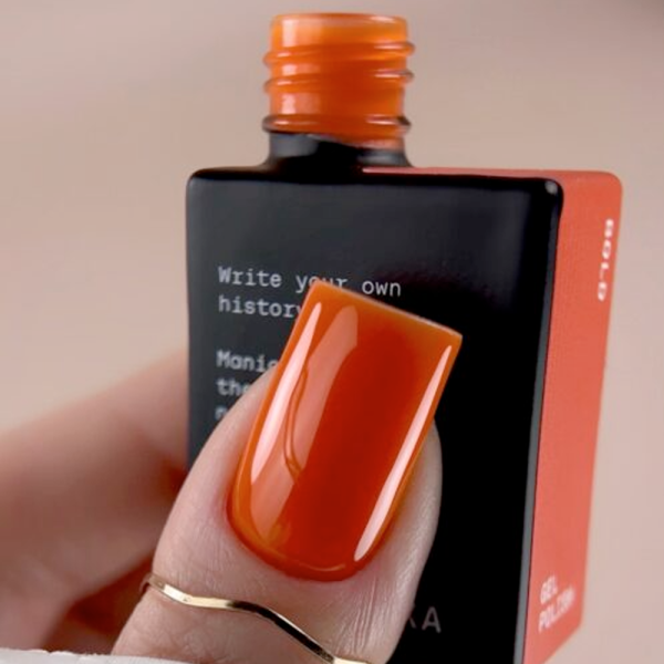 Гель-лак Biblioteka Gel Polish №30 Bold, оранжевий, 10 мл