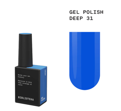 Гель-лак Biblioteka Gel Polish №31 Deep, синий, 10 мл