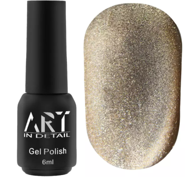 Гель-лак котяче око ART Moonlight Cat Eye №001, світло-бежевий, 6 мл