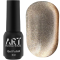 Гель-лак котяче око ART Moonlight Cat Eye №003, бежеве золото, 6 мл